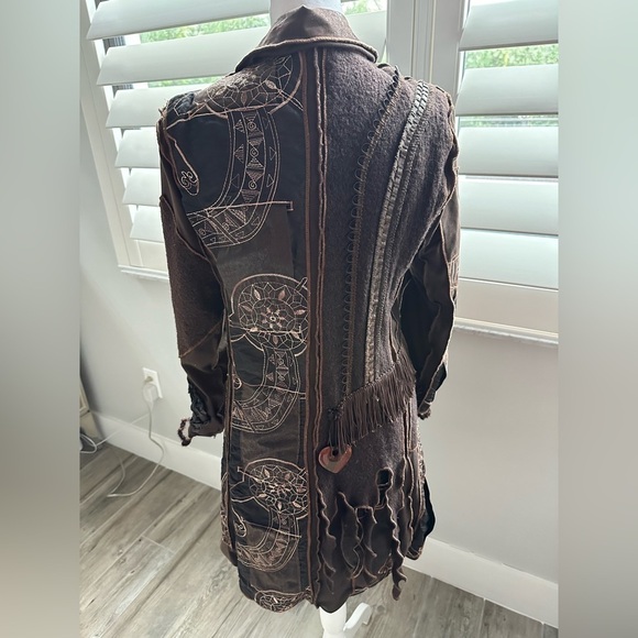 Custom made, Carrie Me Couture, Coat, Intricate Designs Throughout, Size S - Picture 4 of 12